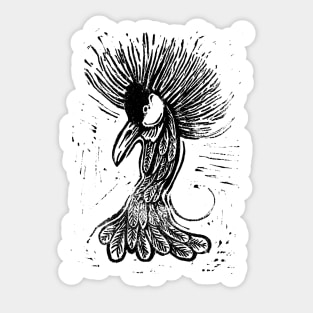 Crowned crane Sticker